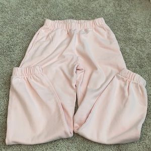pink brandy melville sweatpants